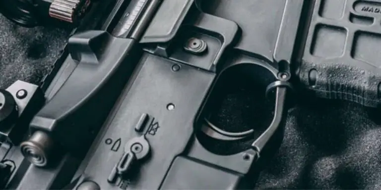 Trigger on an black AR15